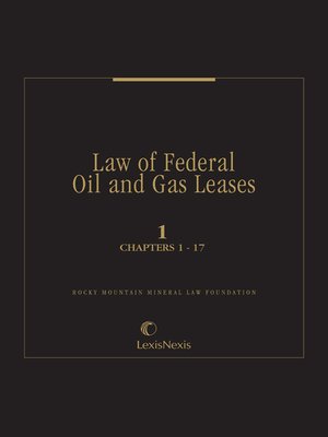cover image of Law Of Federal Oil and Gas Leases